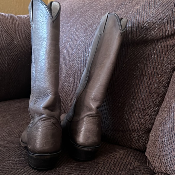 Olathe Boot Company grey cowboy boots - Picture 3 of 6